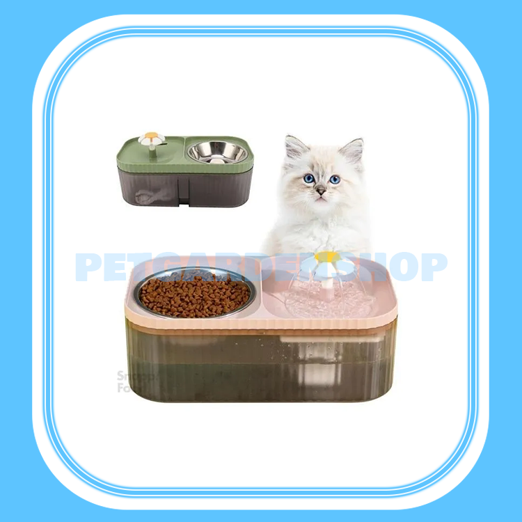 ظرف آب اتومات دوقلو برای آب و غذا 3 لیتری