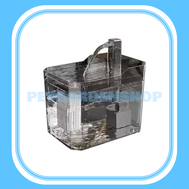 ظرف آب اتومات شفاف مدل آبریز 1.5 لیتری