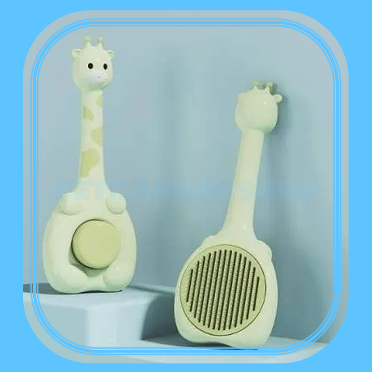 برس تخلیه دار سگ و گربه مدل زرافه